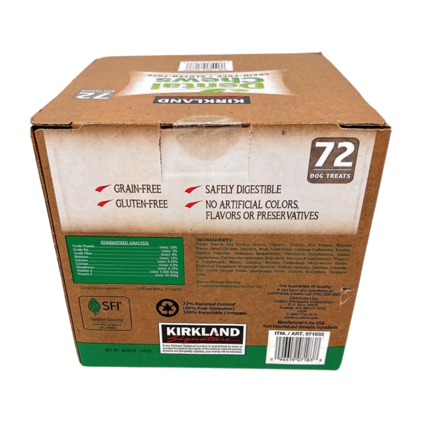 Kirkland Signature Dental Chews, 72-Count, Pack of 2