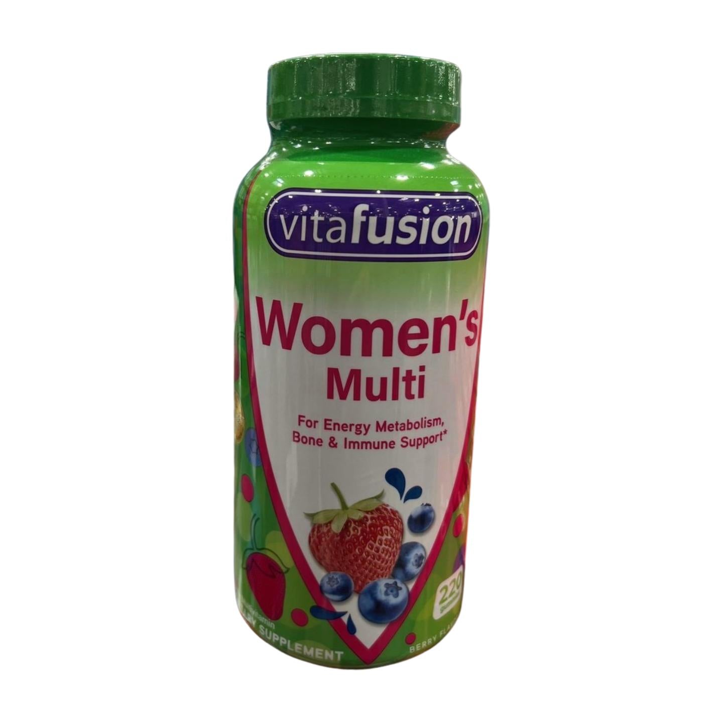 Vitafusion Women's Multivitamin Gummies, Berry Flavor, Vitamins A, C, D, E, B6 & B12, 220 Count, 110-Day Supply