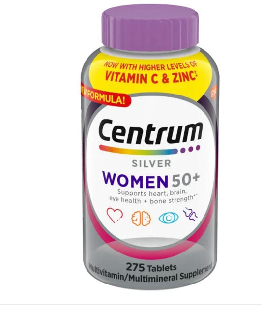Centrum Silver Multivitamins for Women Over 50, Multimineral Supplement, 275 Ct - 1 Pack