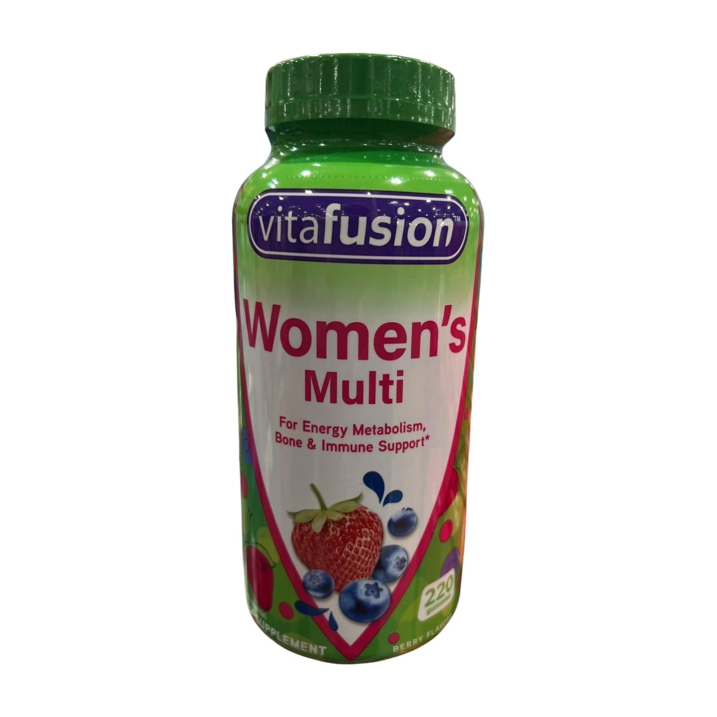 Vitafusion Women's Multivitamin Gummies, Berry Flavor, Vitamins A, C, D, E, B6 & B12, 220 Count, 110-Day Supply