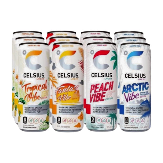 CELSIUS Energy Drink, Sugar-Free & Keto-Friendly, 12 Fl Oz, 12 Pack