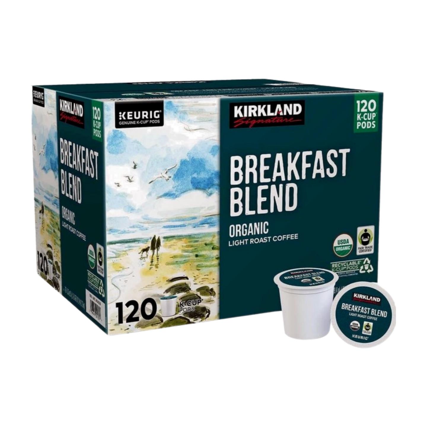 Kirkland Organic Summit Roast Coffee Pods, 120 Count