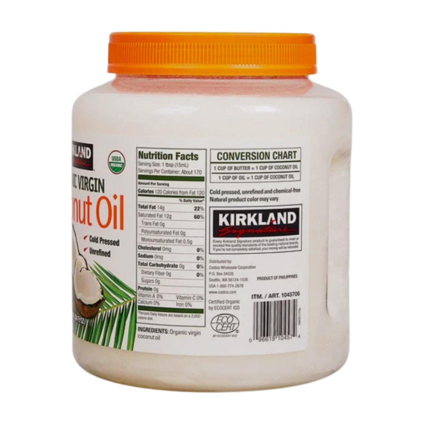 Kirkland Organic Virgin Coconut Oil, 84 oz