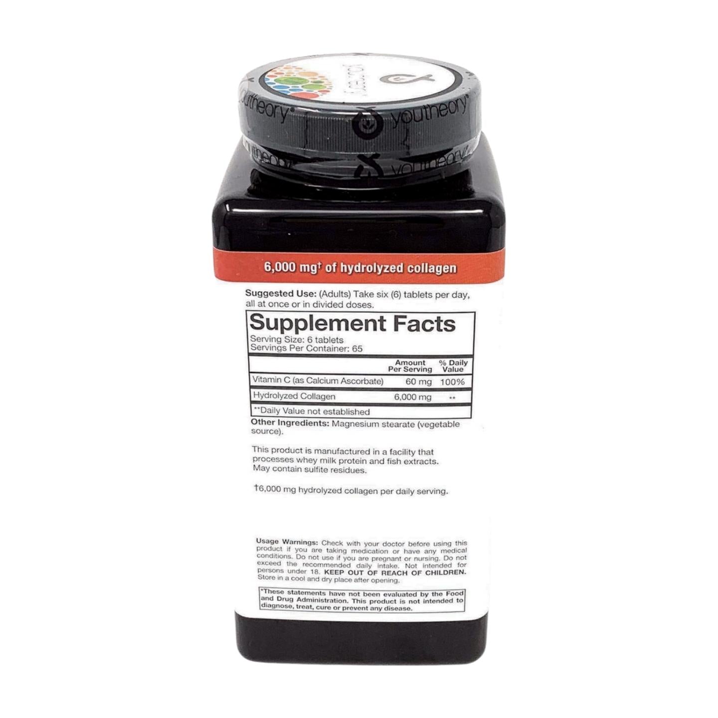 Youtheory Advanced Collagen, 6,000 mg with Vitamin C, 390 Tablets