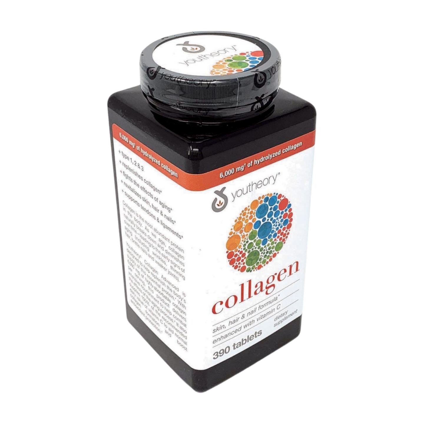 Youtheory Advanced Collagen, 6,000 mg with Vitamin C, 390 Tablets