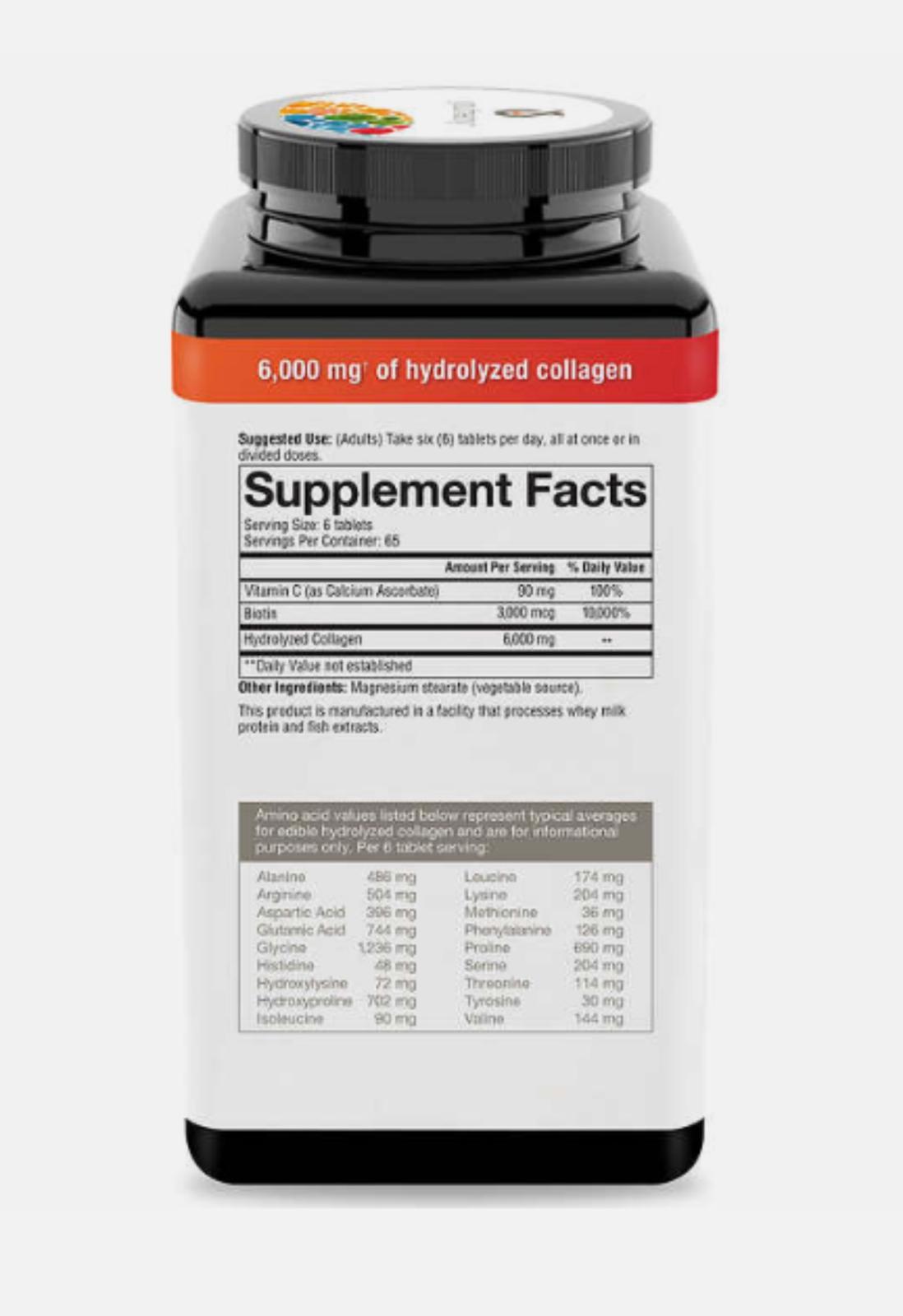 Youtheory Advanced Collagen, 6,000 mg with Vitamin C, 390 Tablets