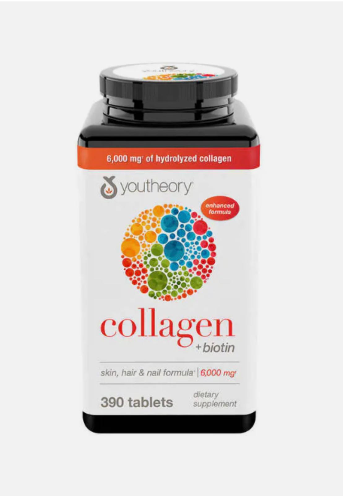 Youtheory Advanced Collagen, 6,000 mg with Vitamin C, 390 Tablets
