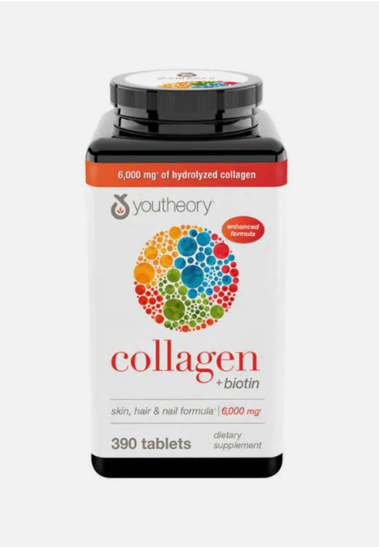 Youtheory Advanced Collagen, 6,000 mg with Vitamin C, 390 Tablets