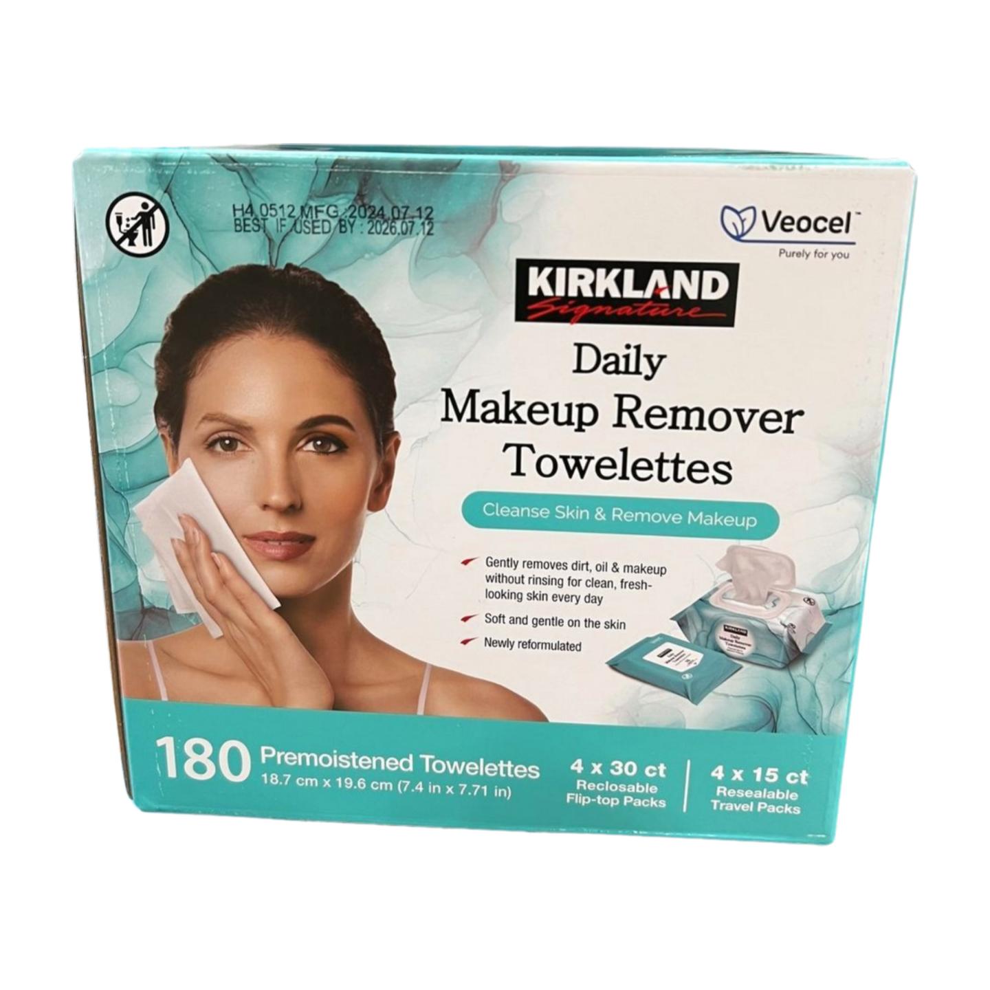 Kirkland Signature Makeup Remover Towelettes, 180 Count