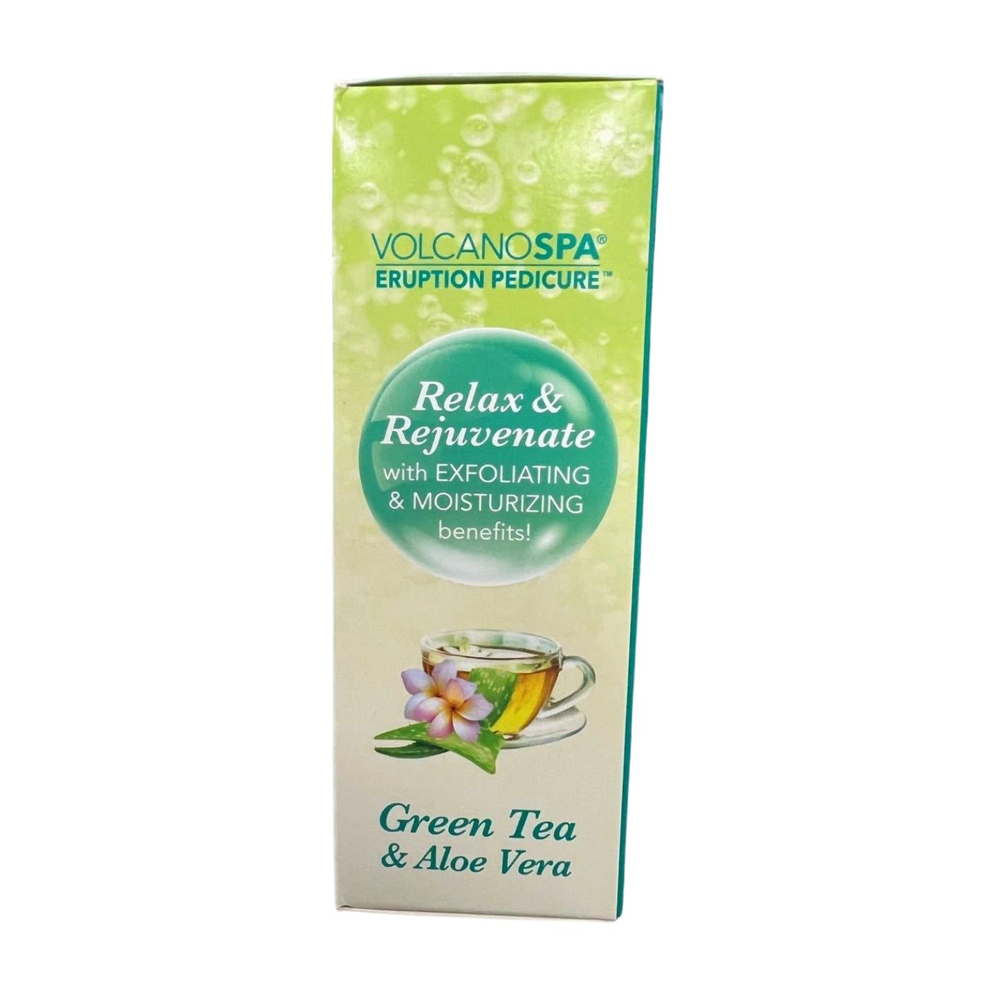 Volcano Spa. 6-Step Spa In A box With Bubbling & Fizzing. Green Tea and Aloe Vera