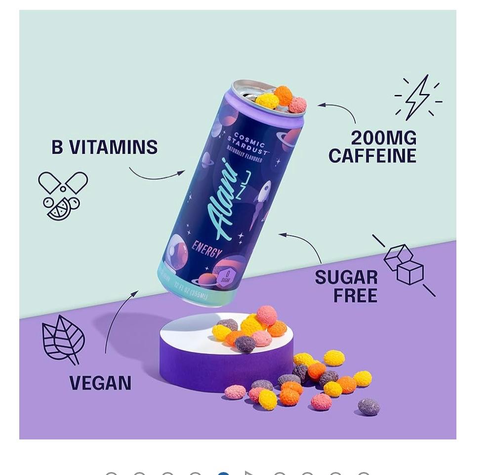 Alani Energy Drink Assorted Variety Pack 12 Fl Oz Cans (10 Pack. Flavor may very)