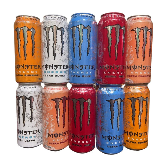 Monster Energy Drink Variety Pack. 10 x 16 Fl OZ {Flavors may very} Zero Sugar