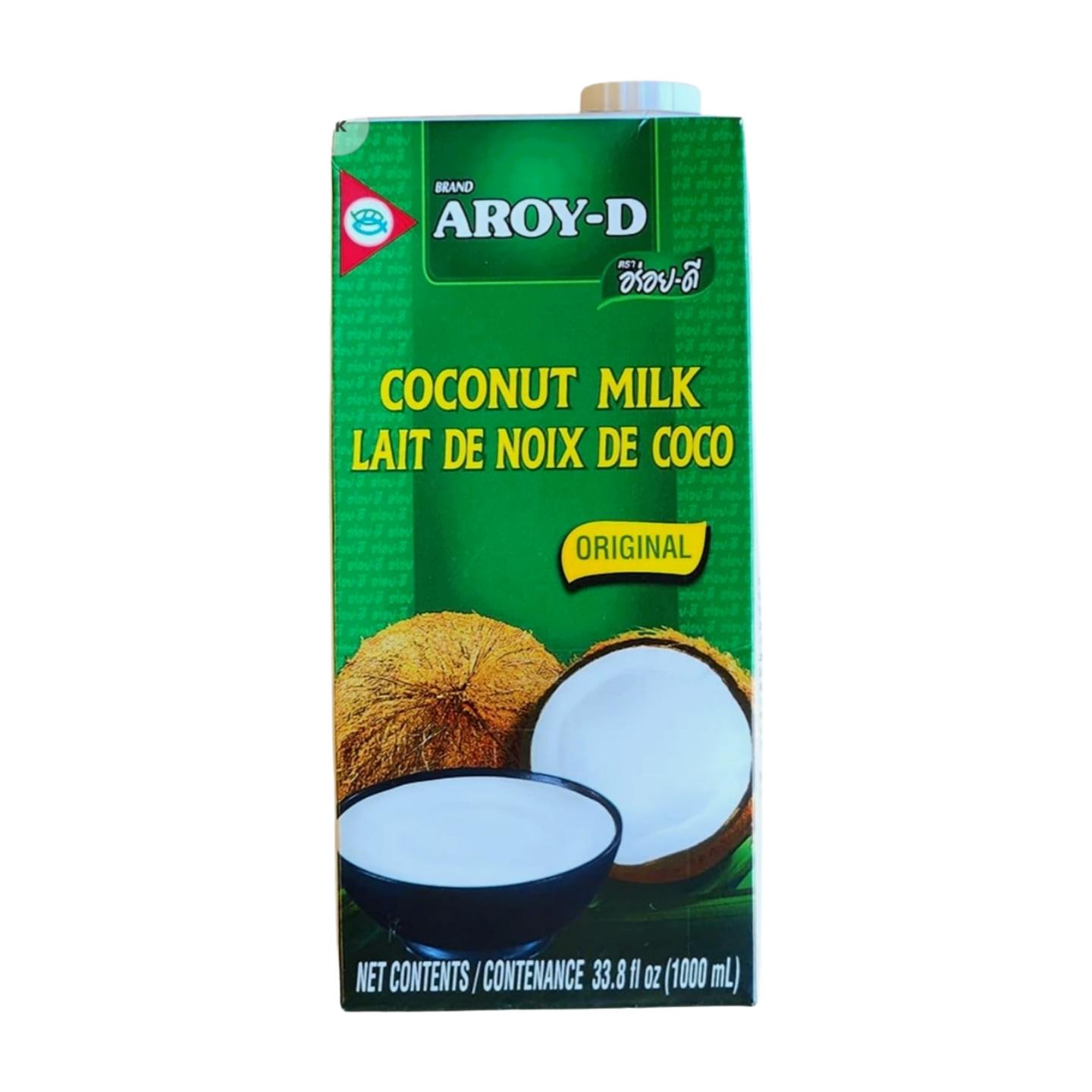 Aroy-D 100% Pure Coconut Milk, 8.45 oz, Pack of 6