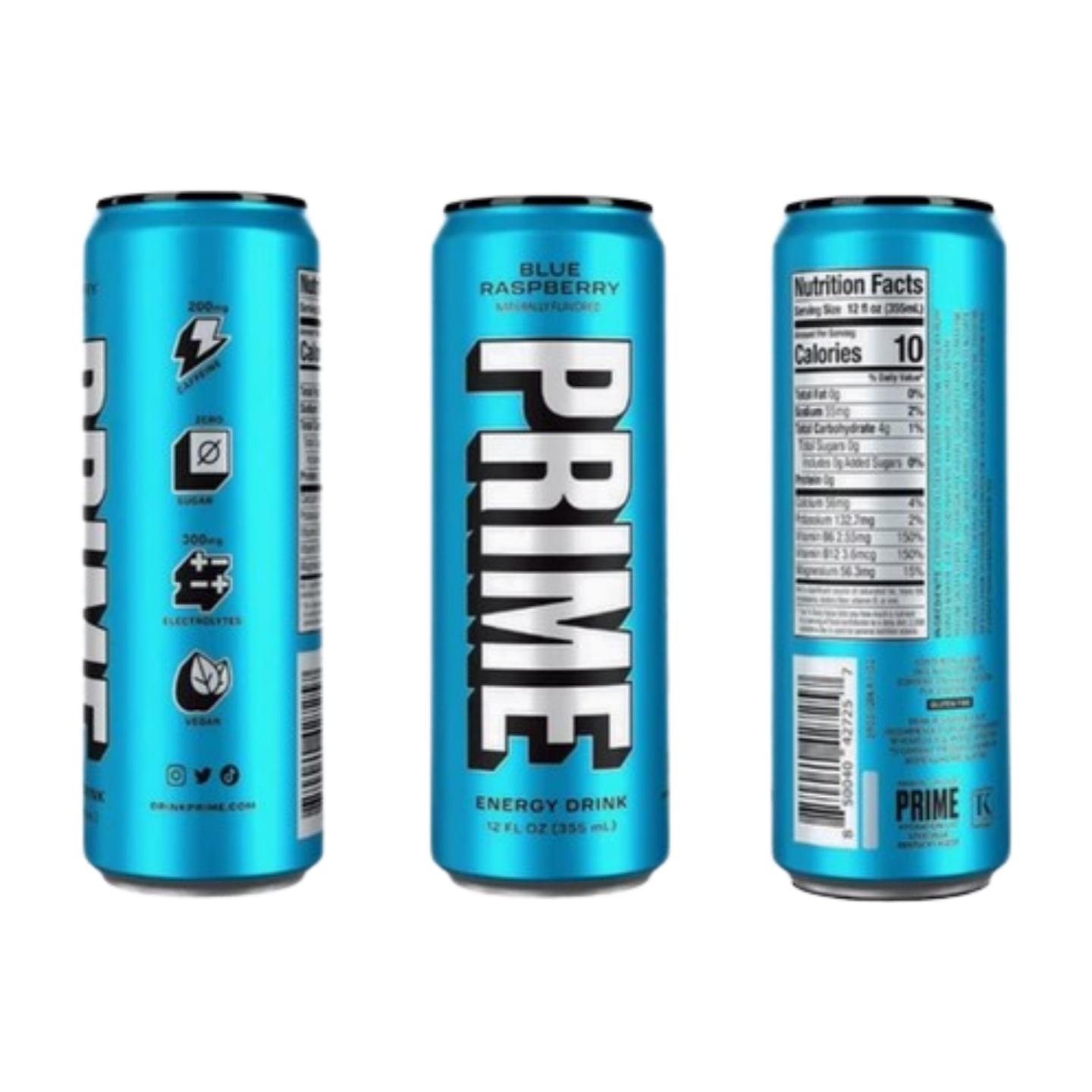 Prime Energy Drink by Logan Paul & KSI, Naturally Flavored, 200mg Caffeine, Zero Sugar, 300mg Electrolytes, Vegan, 12 Fl Oz, Variety Pack of 12