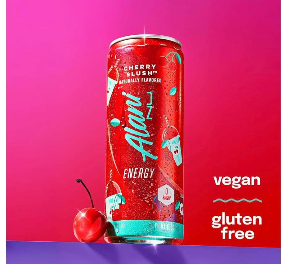 Alani Nu Cherry Slush 12 Fl Oz Cans (10 Pack)