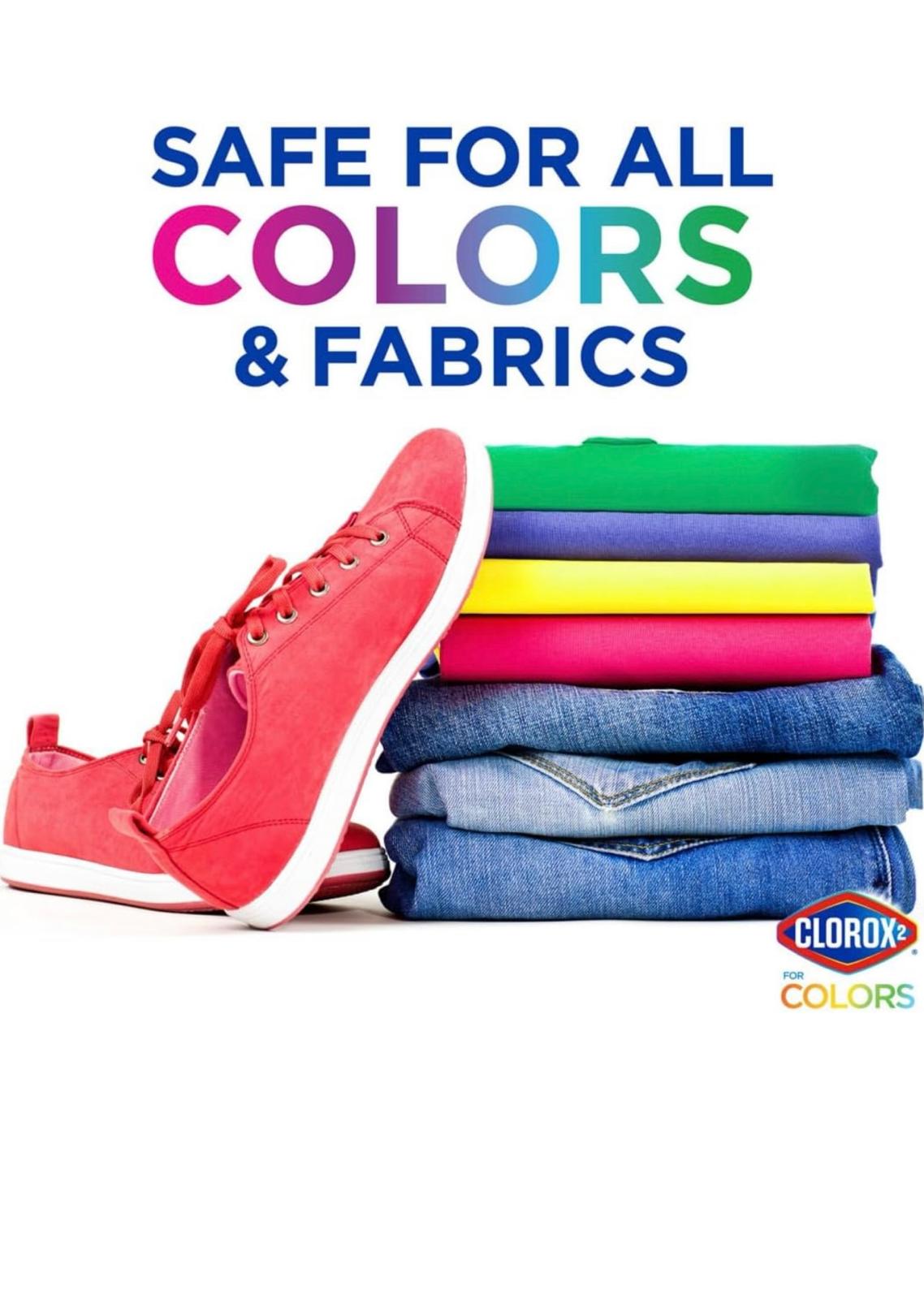 Clorox Max Performance Bleach-Free Stain Remover & Color Brightener, 112.75 Fl Oz, 102 Loads + Free Laundry Cleaning Brush