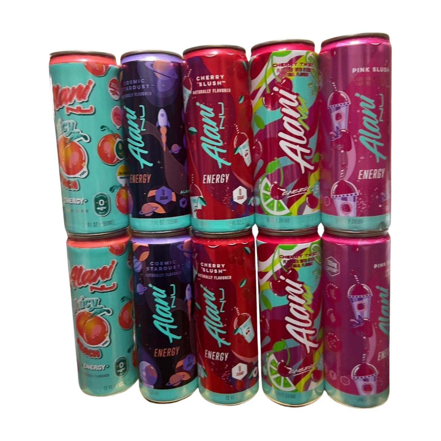 Alani Energy Drink Assorted Variety Pack 12 Fl Oz Cans (10 Pack. Flavor may very)