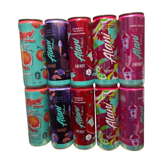 Alani Energy Drink Assorted Variety Pack 12 Fl Oz Cans (10 Pack. Flavor may very)
