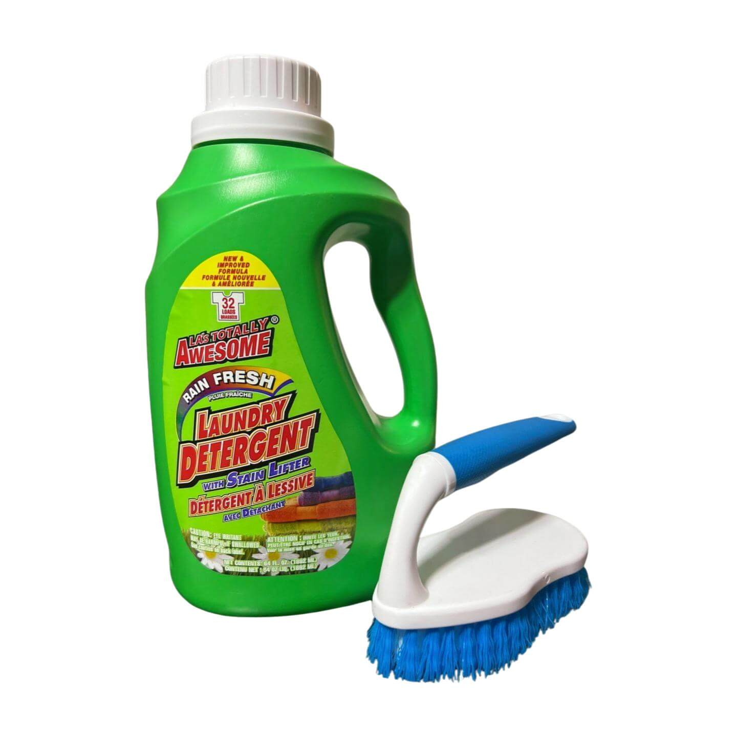 La Awesome Laundry Detergent, 32 Loads + Free Laundry Brush